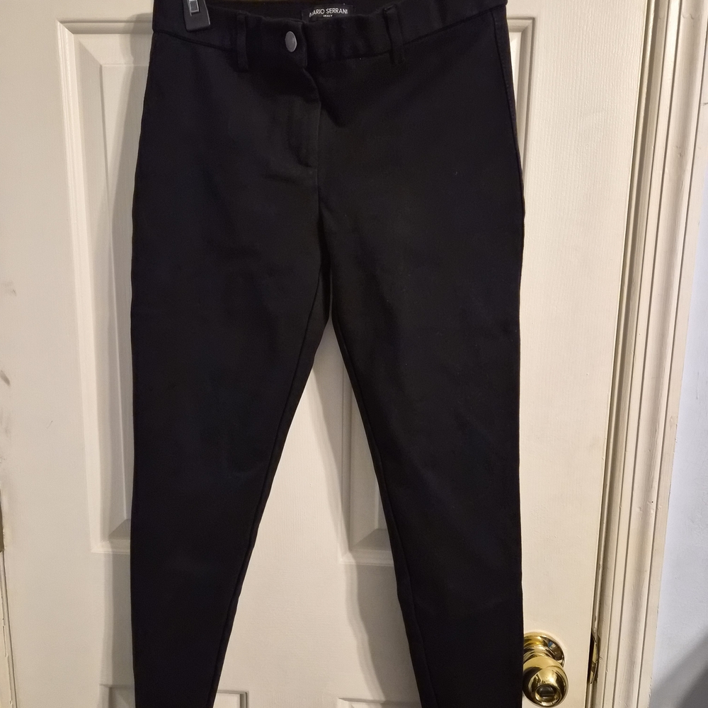 Mario Serrani Classic Black Pants